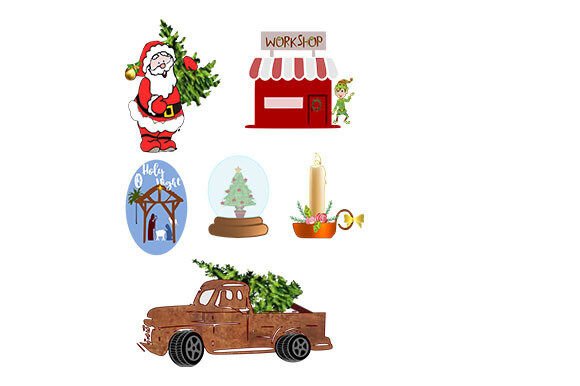 Christmas Clipart Set 1: Essential Visuals for Festive Design