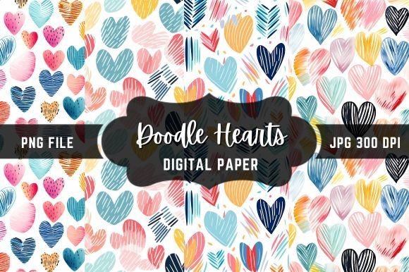 Creative Heart Doodles: Elevate Your Valentine's Designs