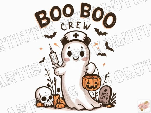 Cute Halloween Ghost PNG: Spooky-Sweet Design Assets
