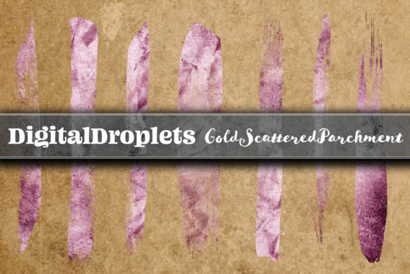 Elevate Your Designs with Gold Scattered Brush Strokes