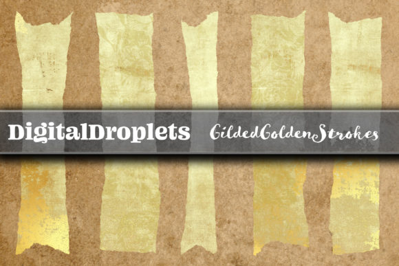 Gilded Golden Strokes: Elevate Your Digital Design Workflow