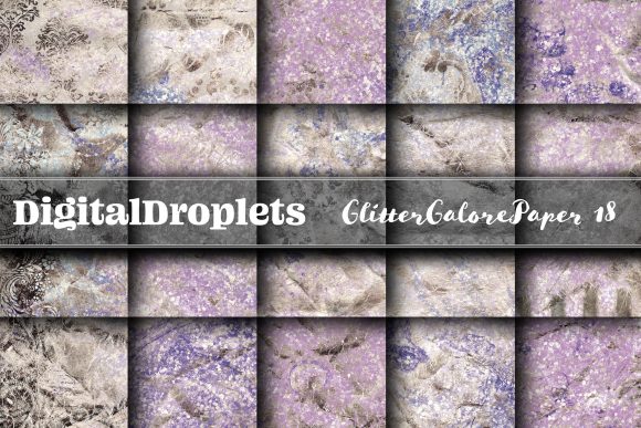 Glitter Galore Papers: Textured Digital Assets