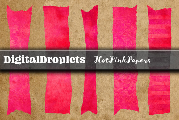 Hot Pink Washi Tapes: A Vibrant Design Asset