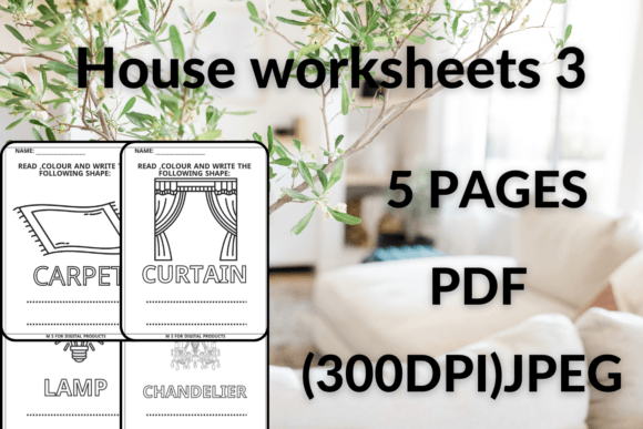 House Worksheets 3: Engaging Coloring Worksheets for Creative Learning