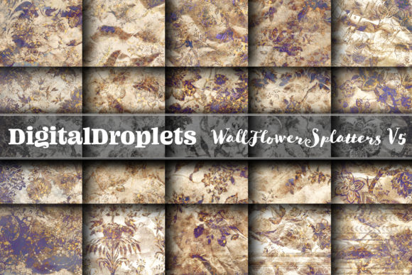 WallFlower Splatters Vol. 5: Gothic & Vintage Textured Backgrounds