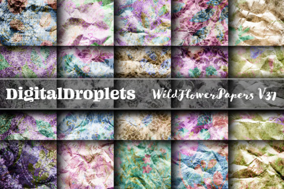 Wild Flowers Papers Vol. 37 | Gothic & Vintage Textured Designs