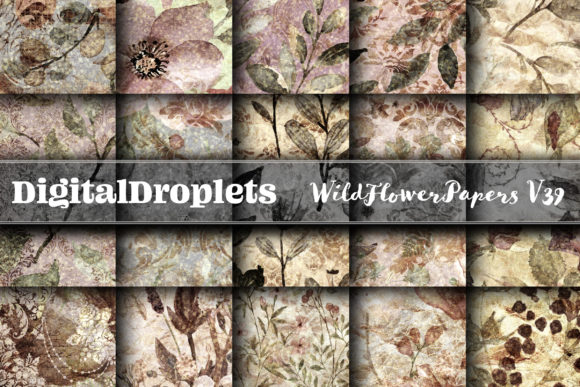 Wild Flowers Papers Vol. 39: A Textured Collection for Elegant Design